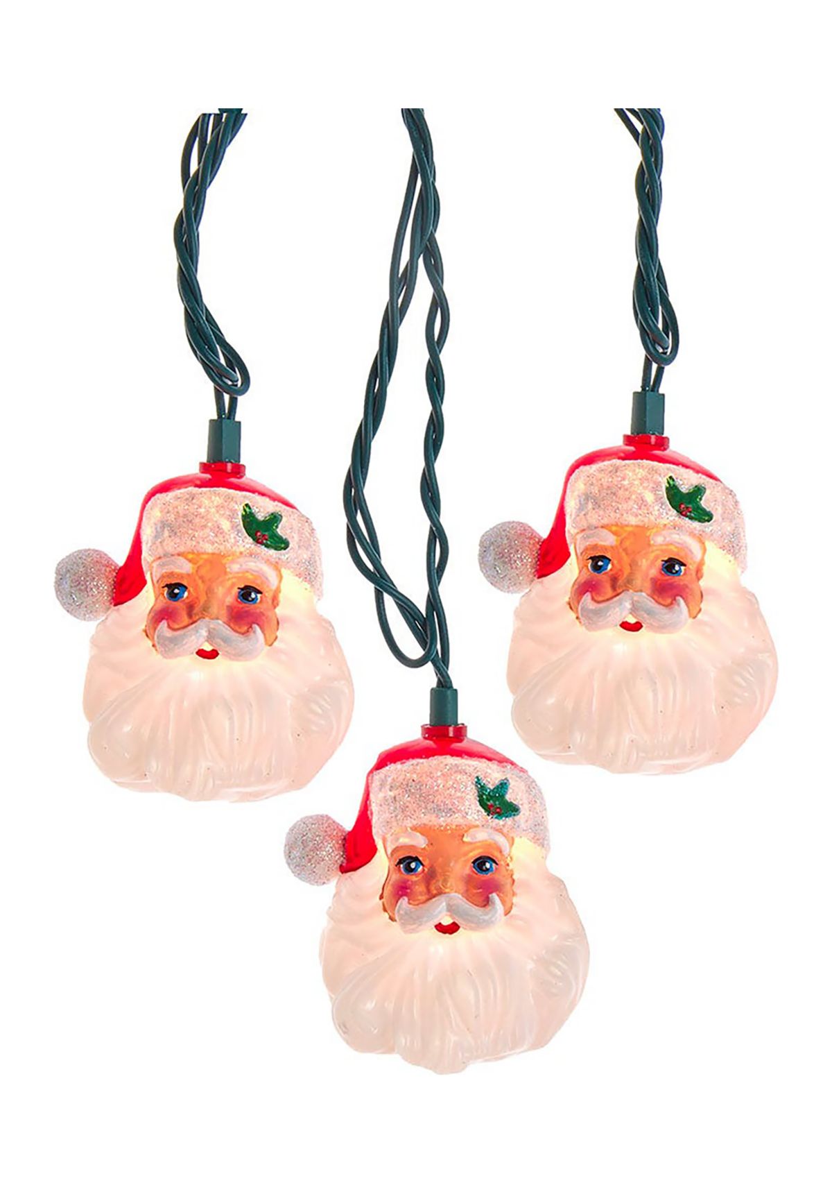 10L Santa Head Light Set