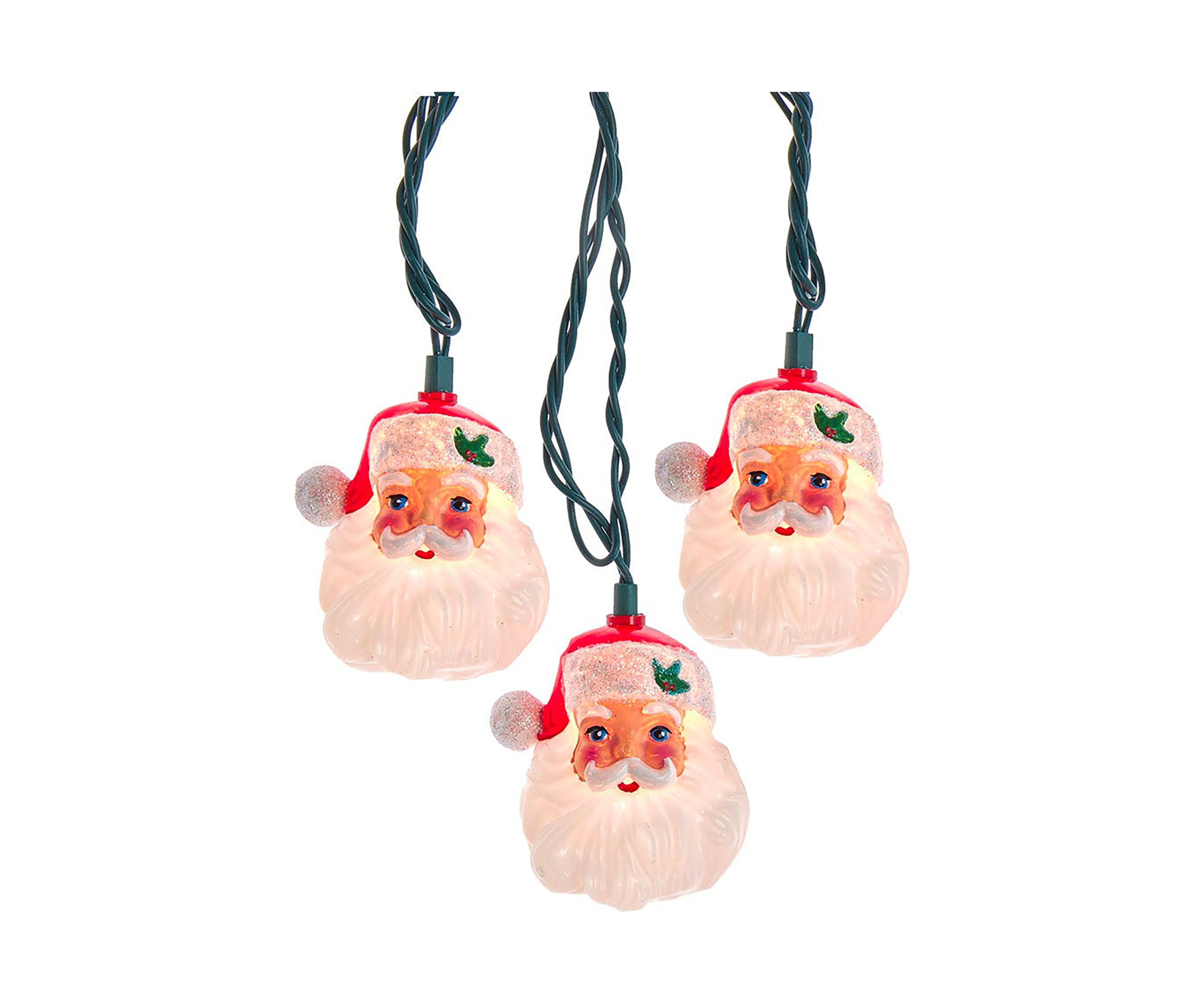 10L Santa Head Light Set