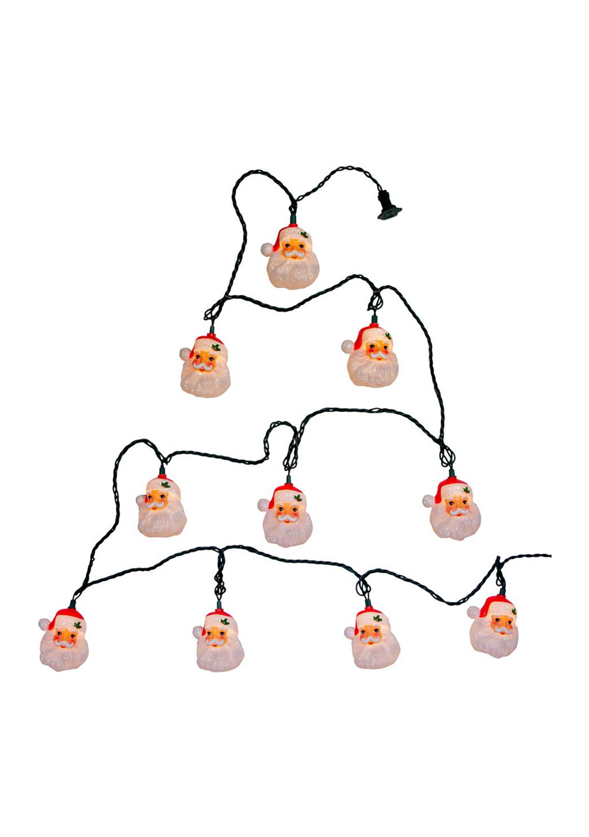 10L Santa Head Light Set