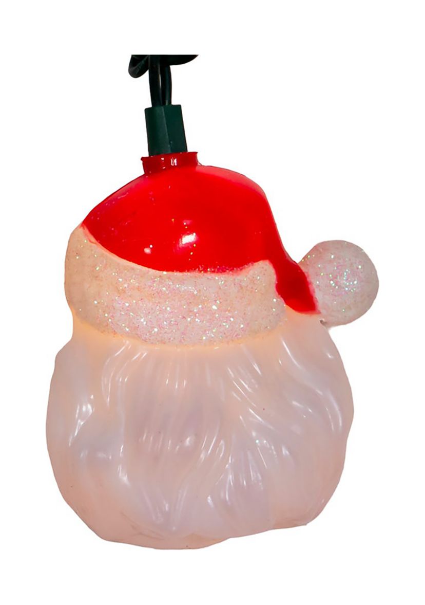 10L Santa Head Light Set