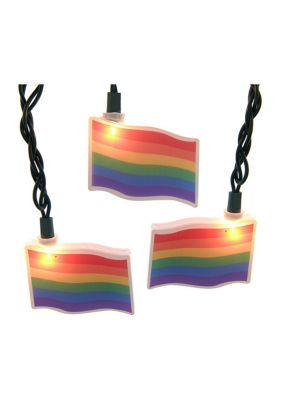 UL 10-Light Gay Pride Flag Light Set