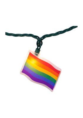 UL 10-Light Gay Pride Flag Light Set