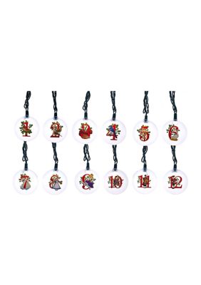 Kurt S. Adler UL 12-Light 12 Days of Christmas Light Set
