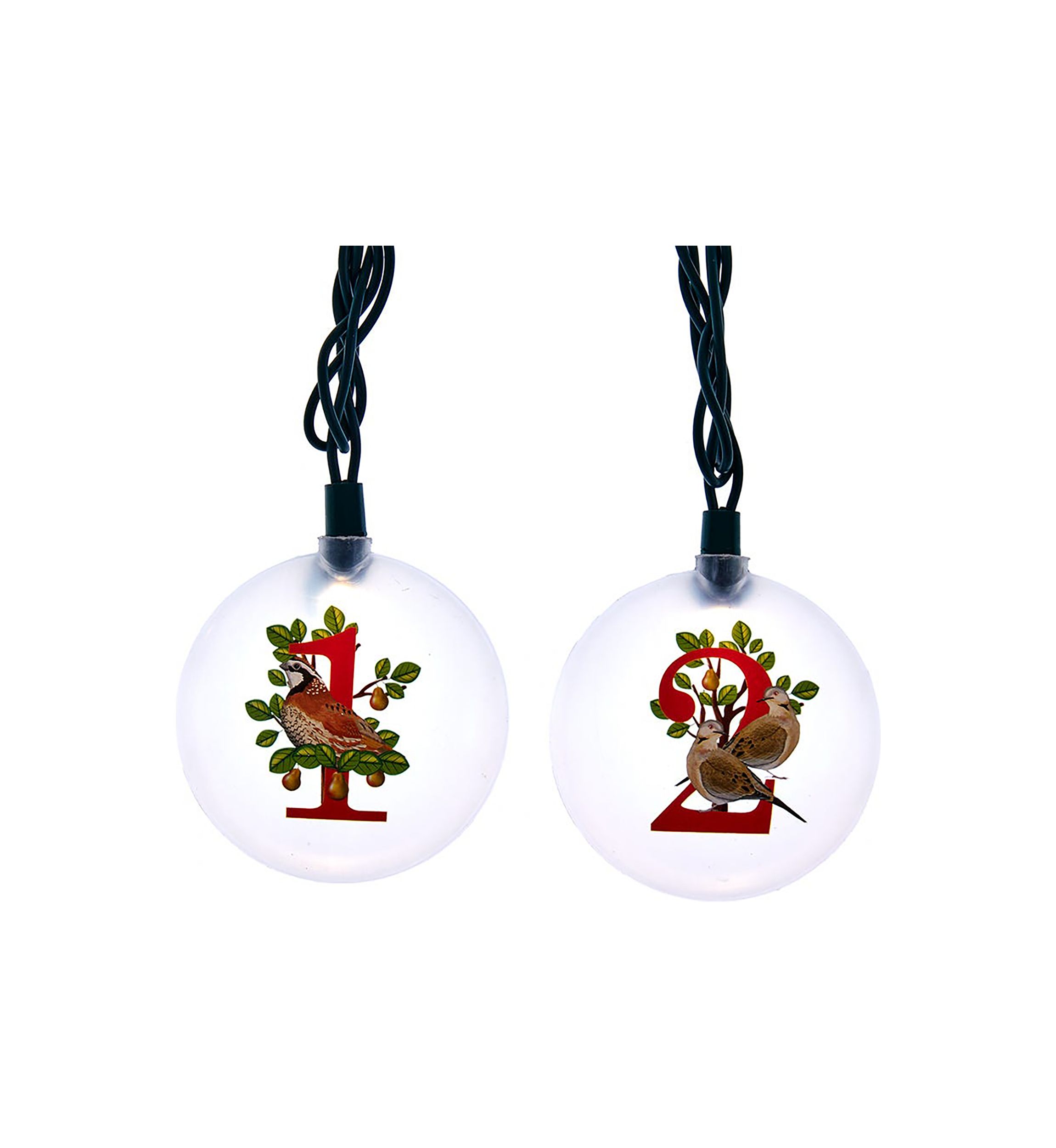 UL 12-Light 12 Days of Christmas Light Set