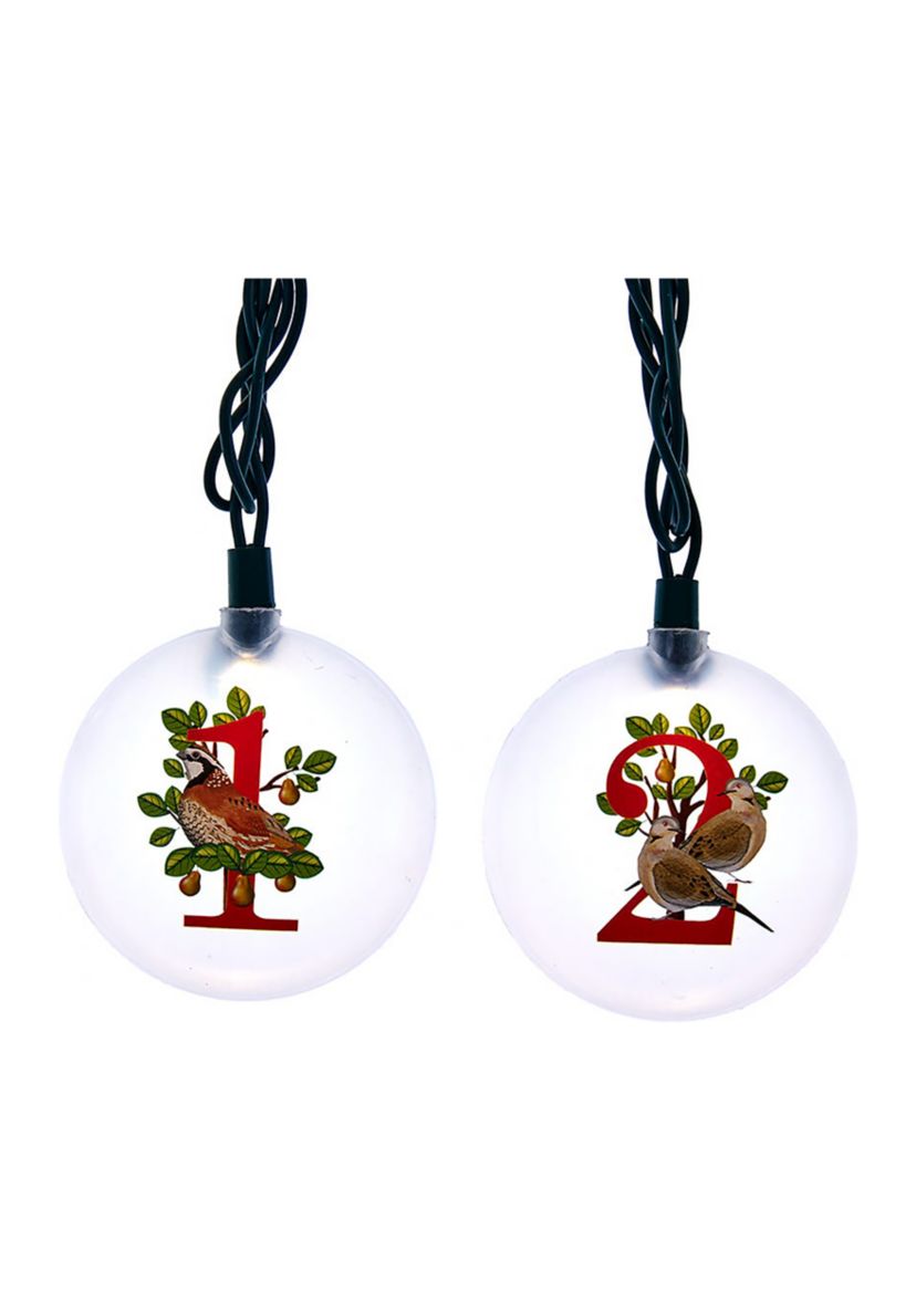 UL 12-Light 12 Days of Christmas Light Set