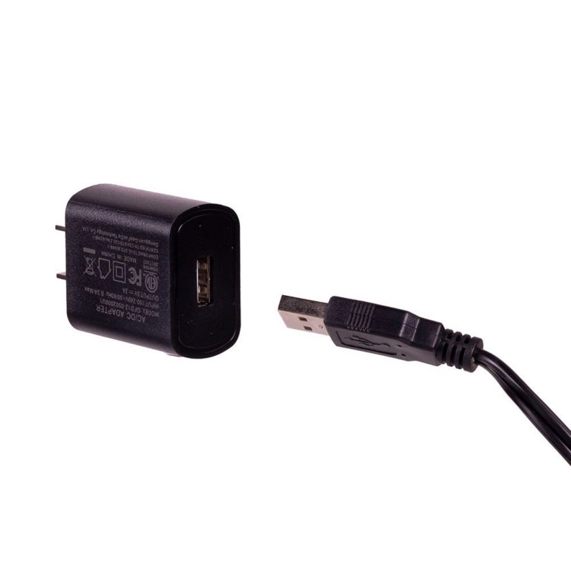 6-Foot USB Power Extension Cord+ with Black Wire and 6 Ports