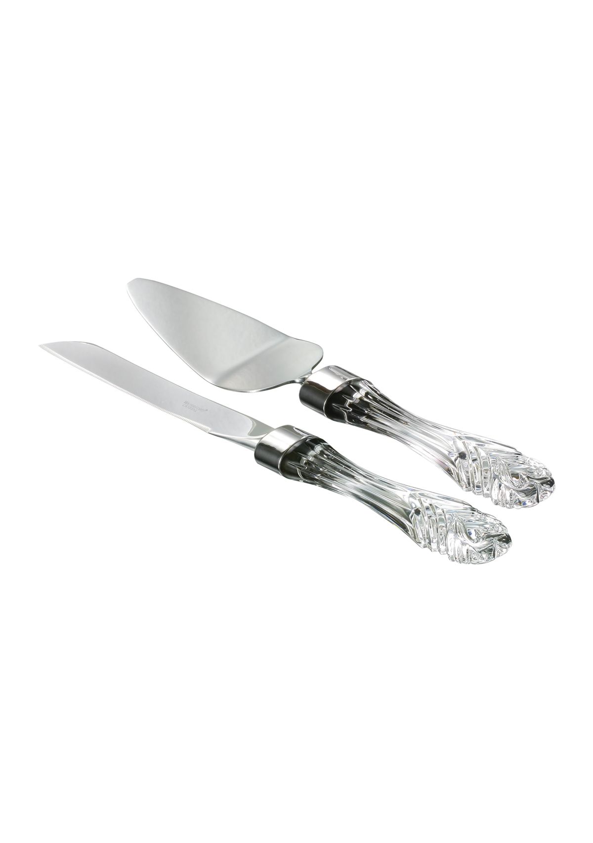 Wedding Cake Crystal Knife & Server Set