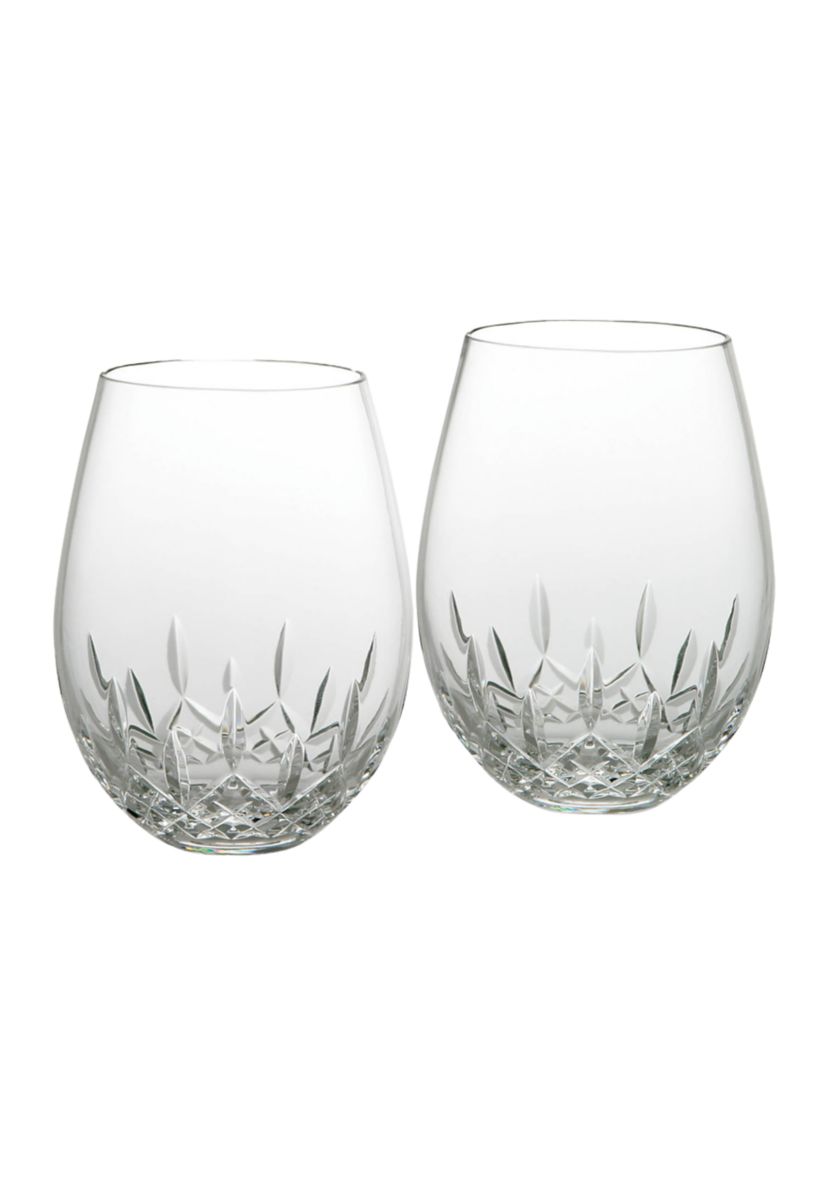 Lismore Essence Stemless Wine Deep Red - 12 Ounce, Set of 2