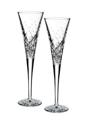  Wishes "Happy Celebrations" Toasting Flute Pair