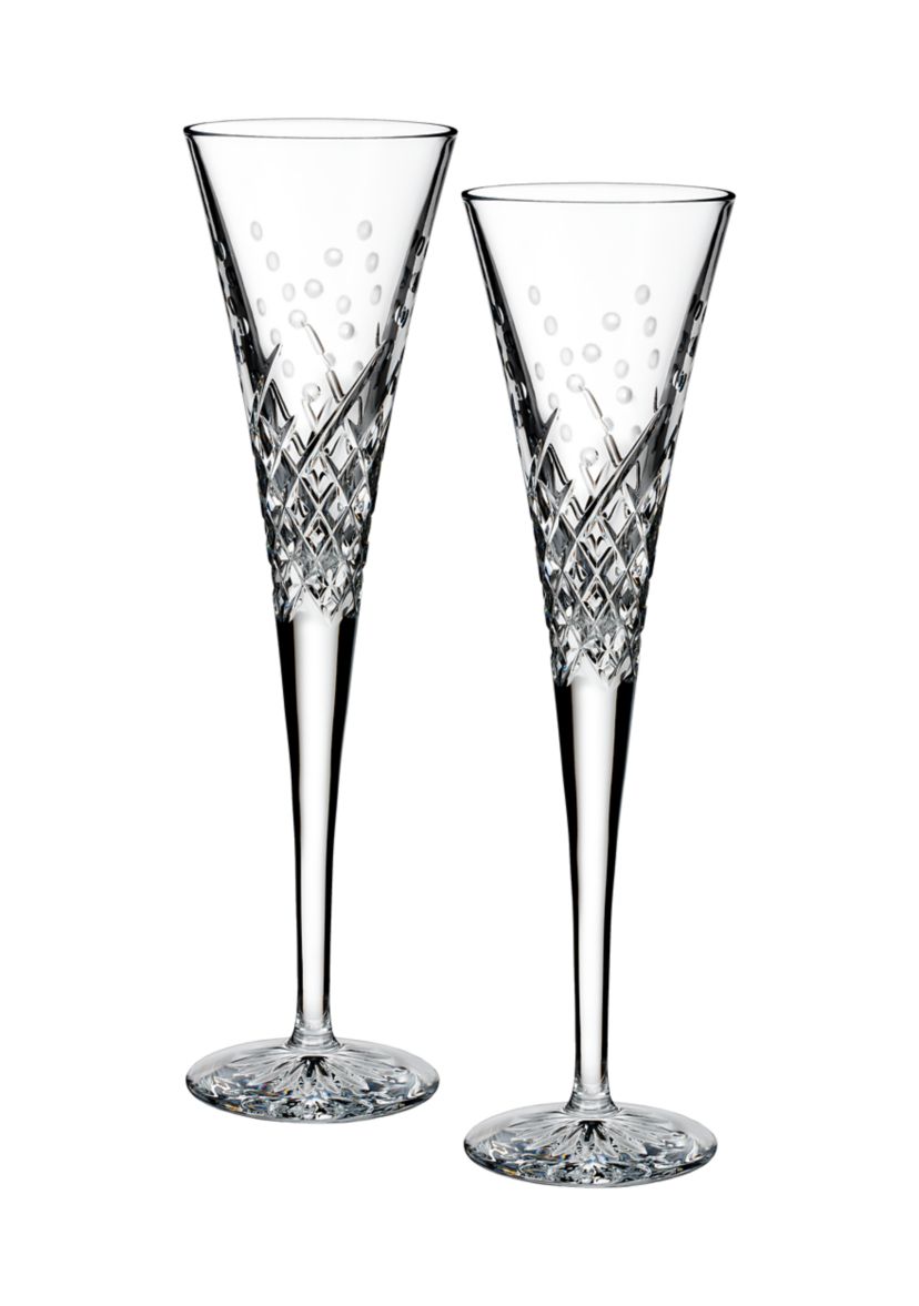 Wishes "Happy Celebrations" Toasting Flute Pair