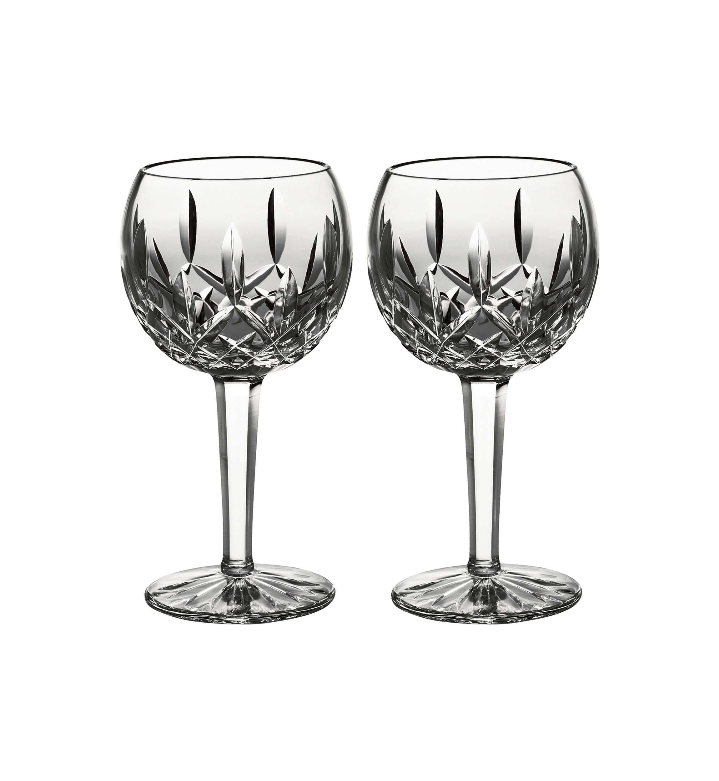 Lismore Balloon Wine Glasses - 8 Ounce, Set of 2