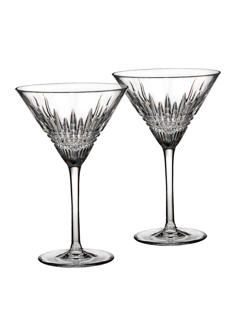 Lismore Diamond Martini Glasses - 9 Ounce, Set of 2