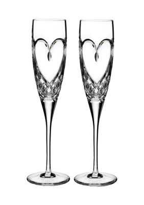 Waterford Love True Love Flute Pair