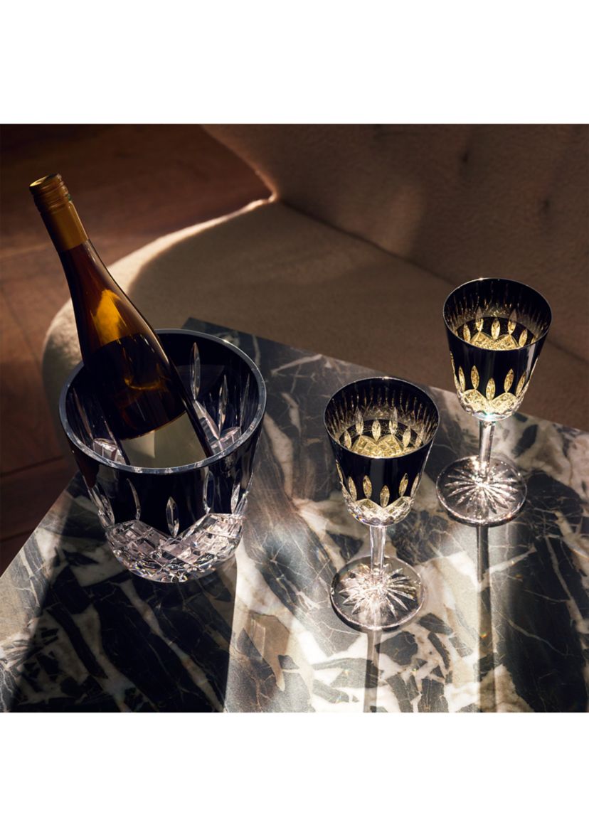 Lismore Black Medium Goblets - Set of 2