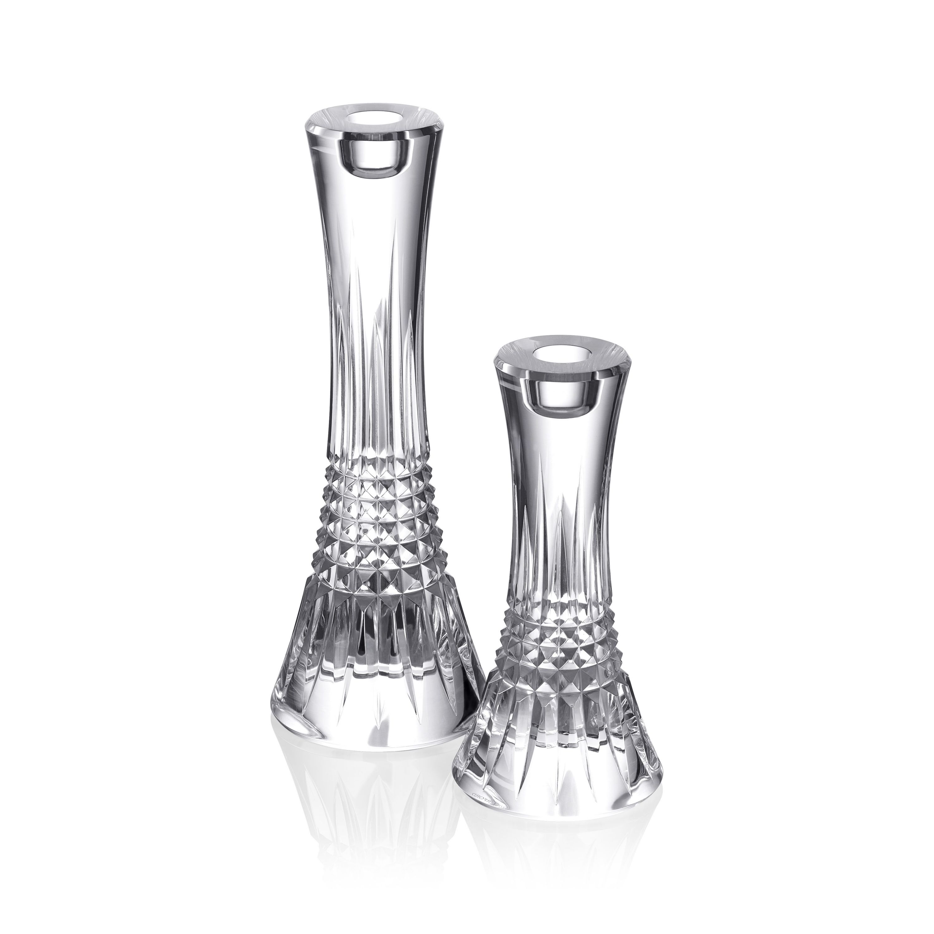 Lismore Diamond Candlestick 7" Set/2