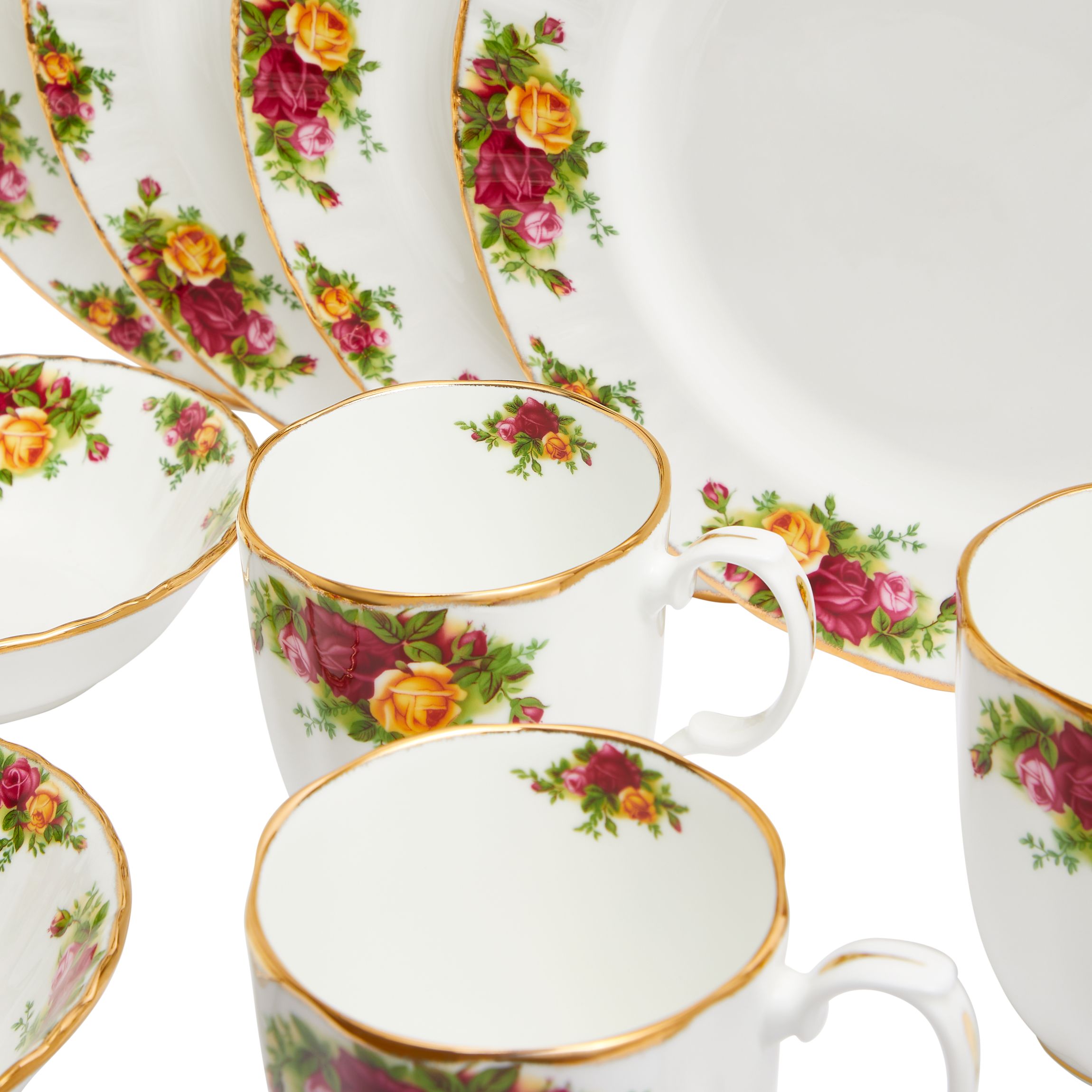 Old Country Roses Breakfast Set, 12 Pieces