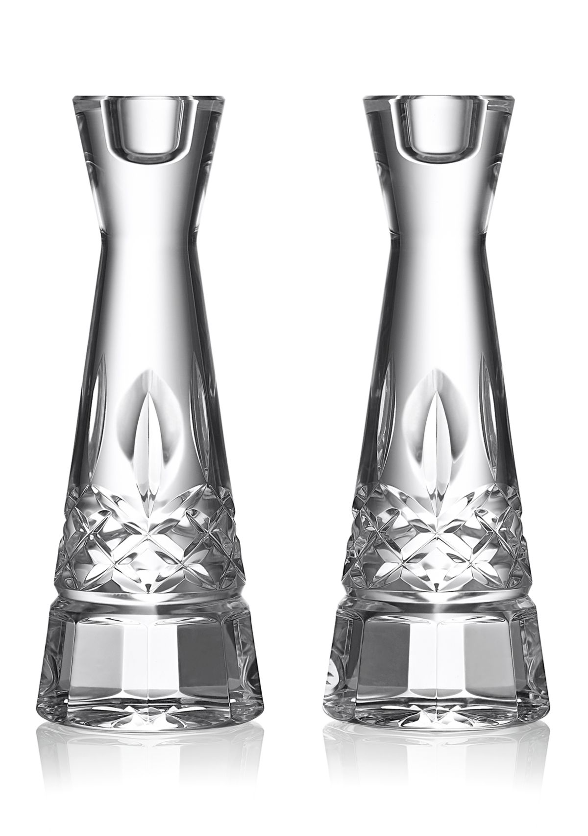 Lismore Round 8 Candlesticks - Set of 2