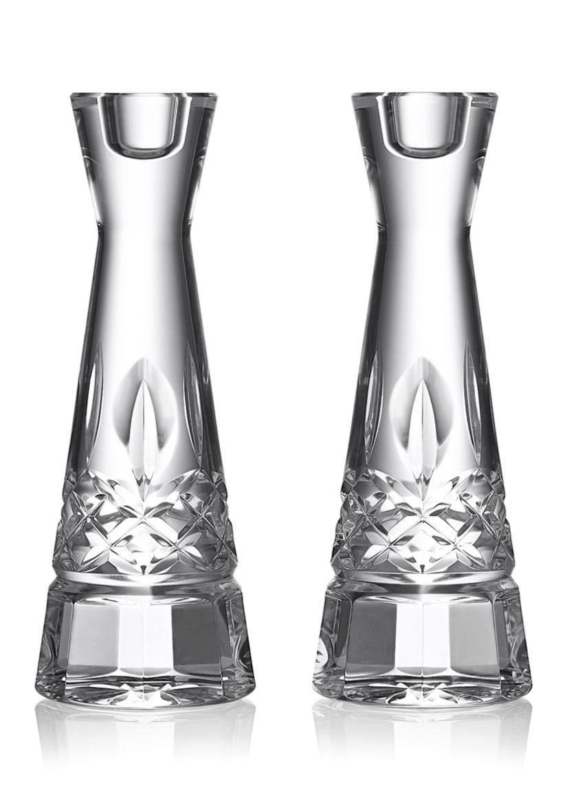 Lismore Round 8 Candlesticks - Set of 2