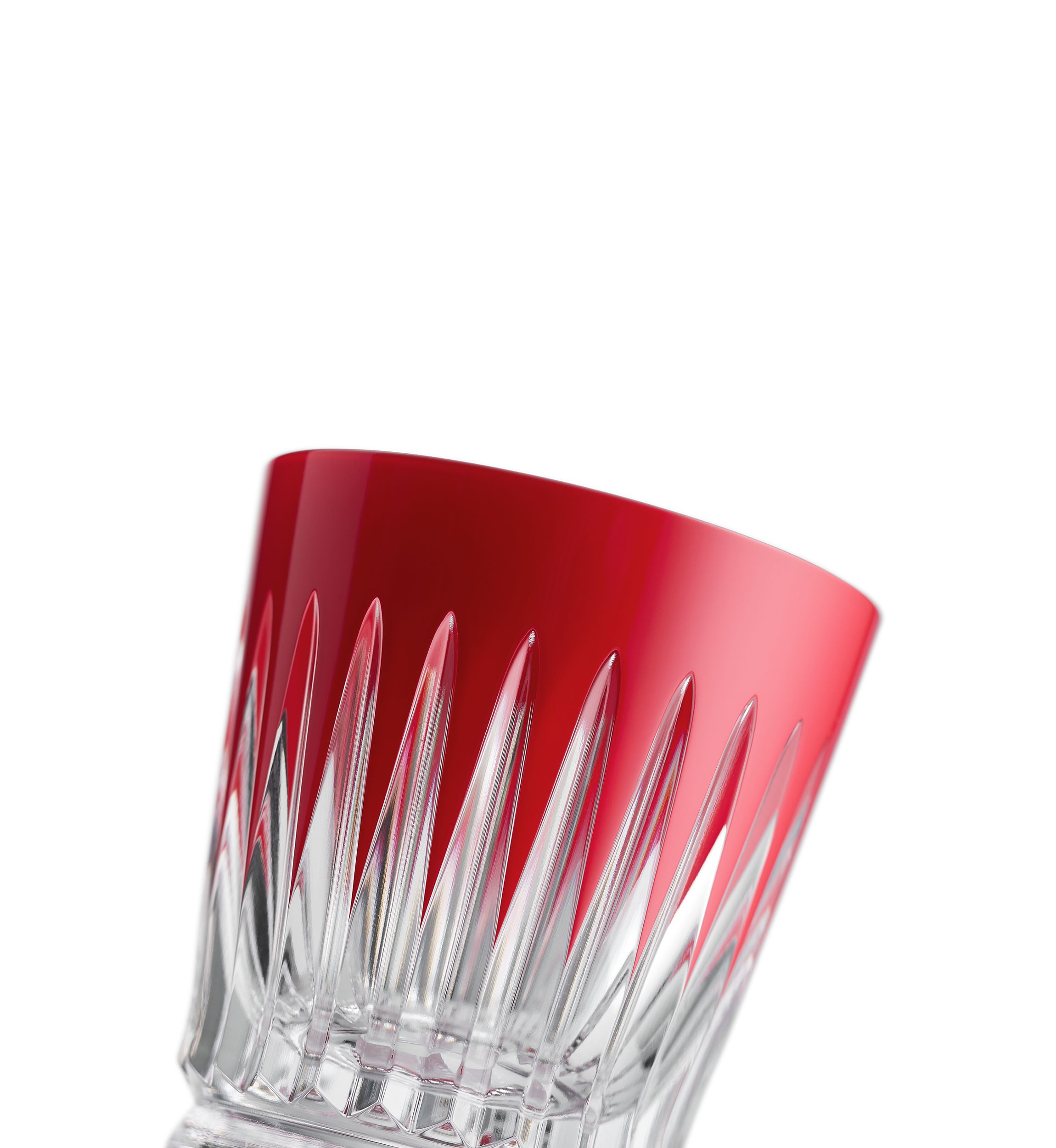New Year Firework Red Crystal Tumblers - Set of 2 