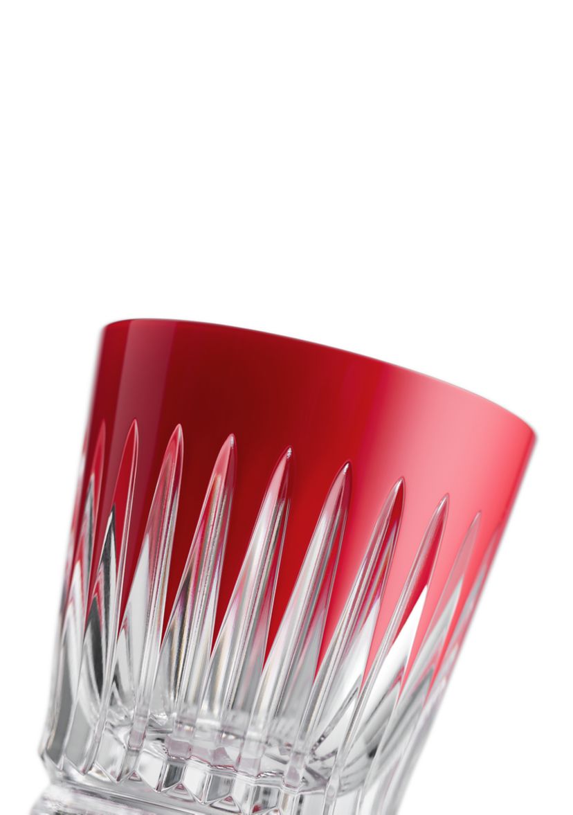 New Year Firework Red Crystal Tumblers - Set of 2 