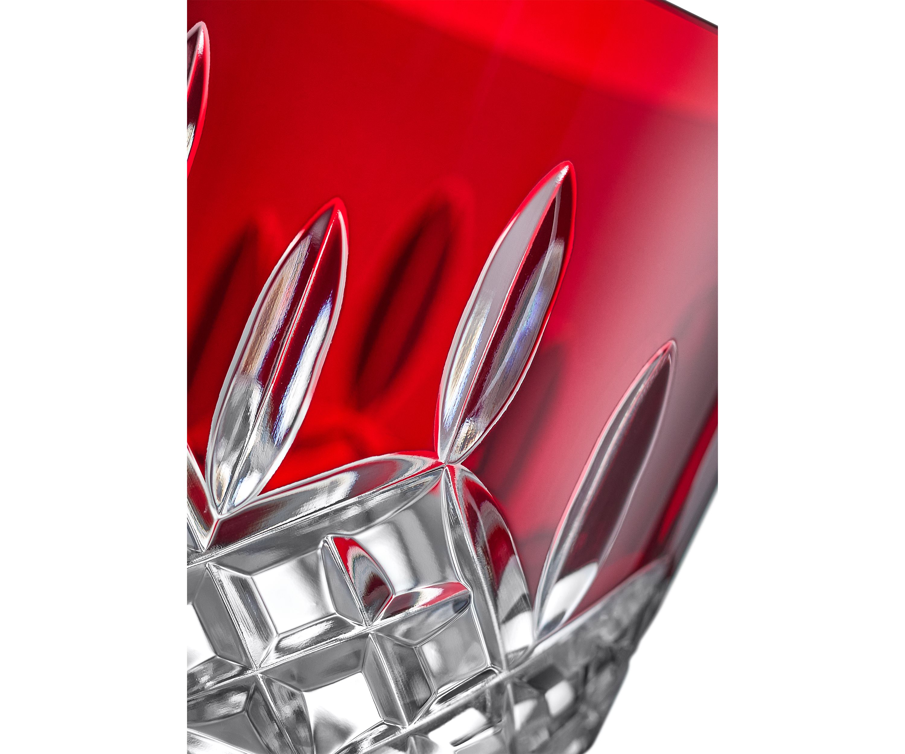 Lismore Red Double Old Fashioned Glasses - Set of 2