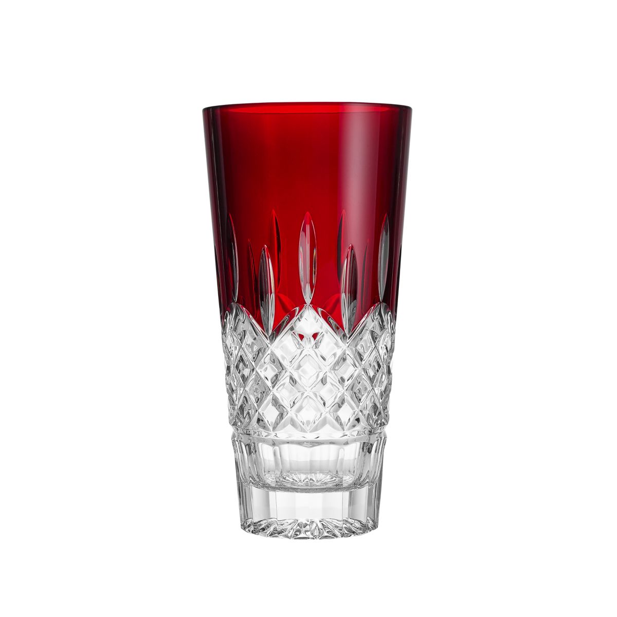 Lismore Red Vase 10in