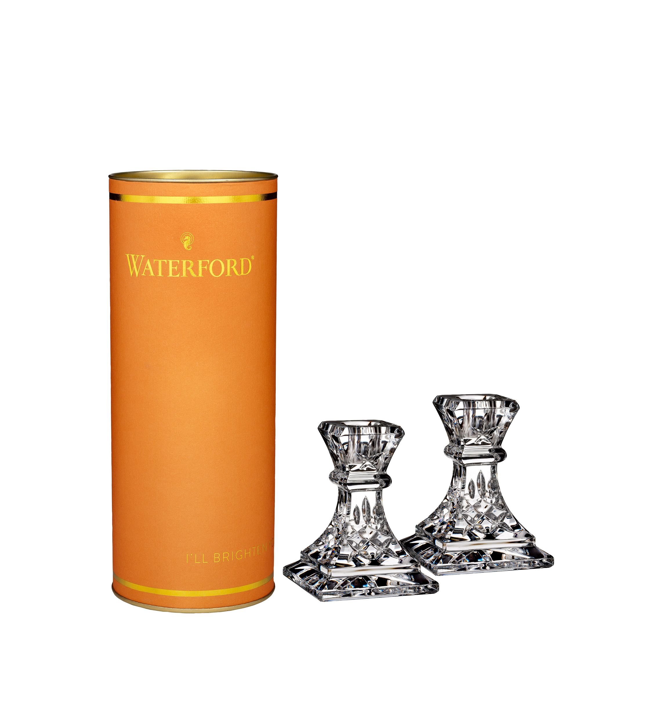 Giftology Lismore Candlestick 4 Inch Pair