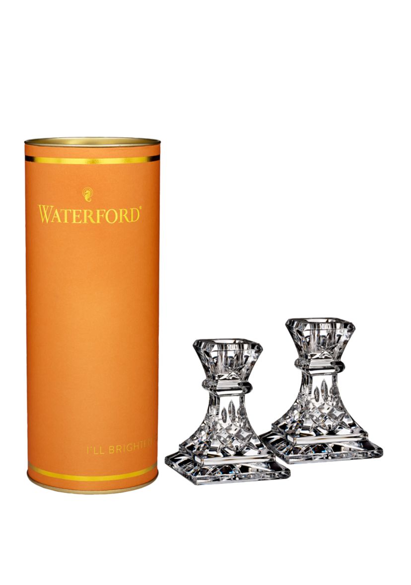 Giftology Lismore Candlestick 4 Inch Pair
