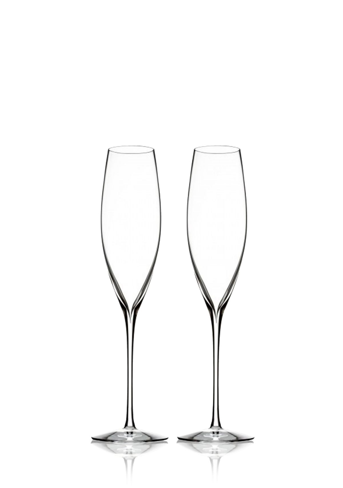 Set of 2 Elegance Collection Champagne Classic Flute
