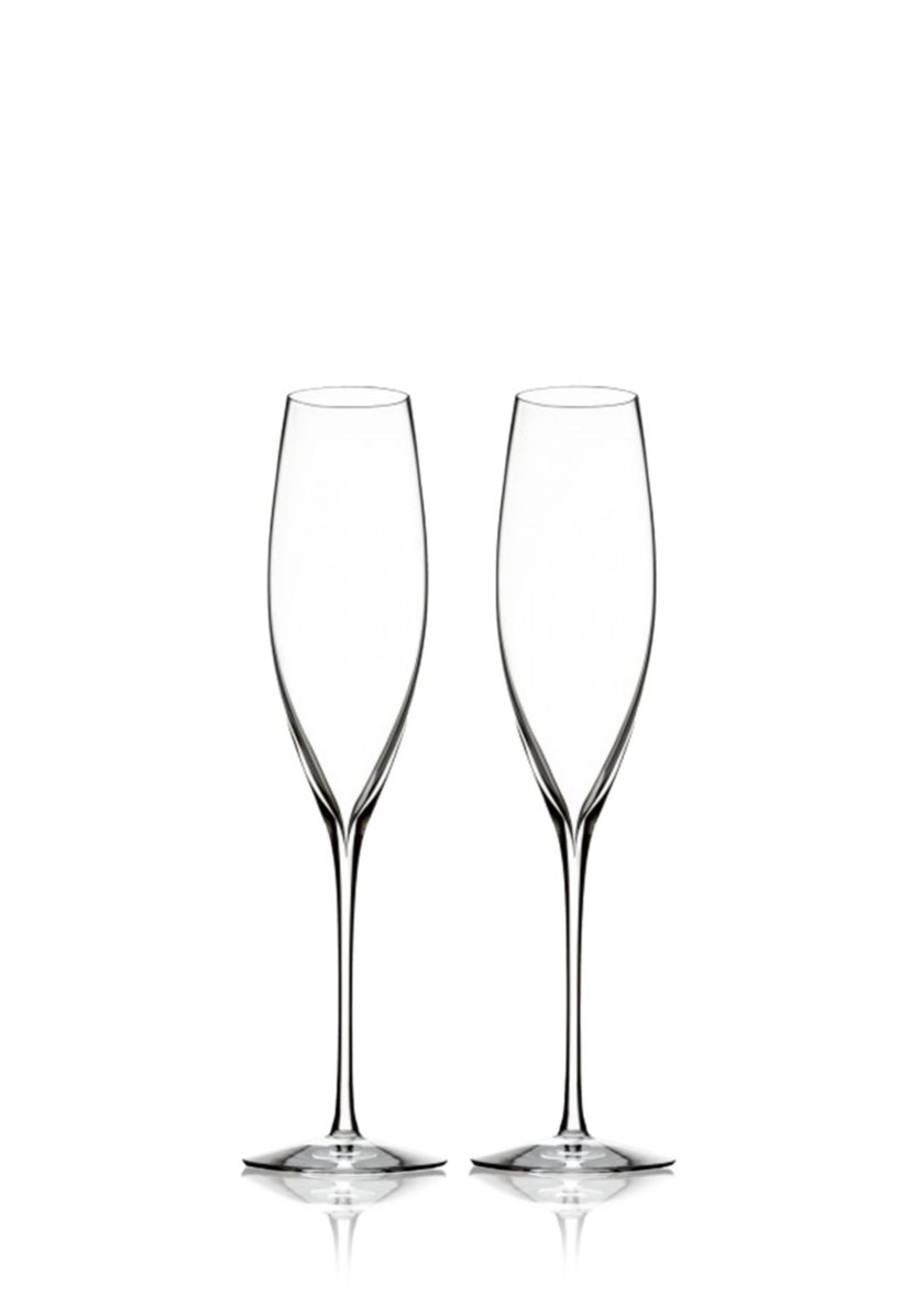 Set of 2 Elegance Collection Champagne Classic Flute