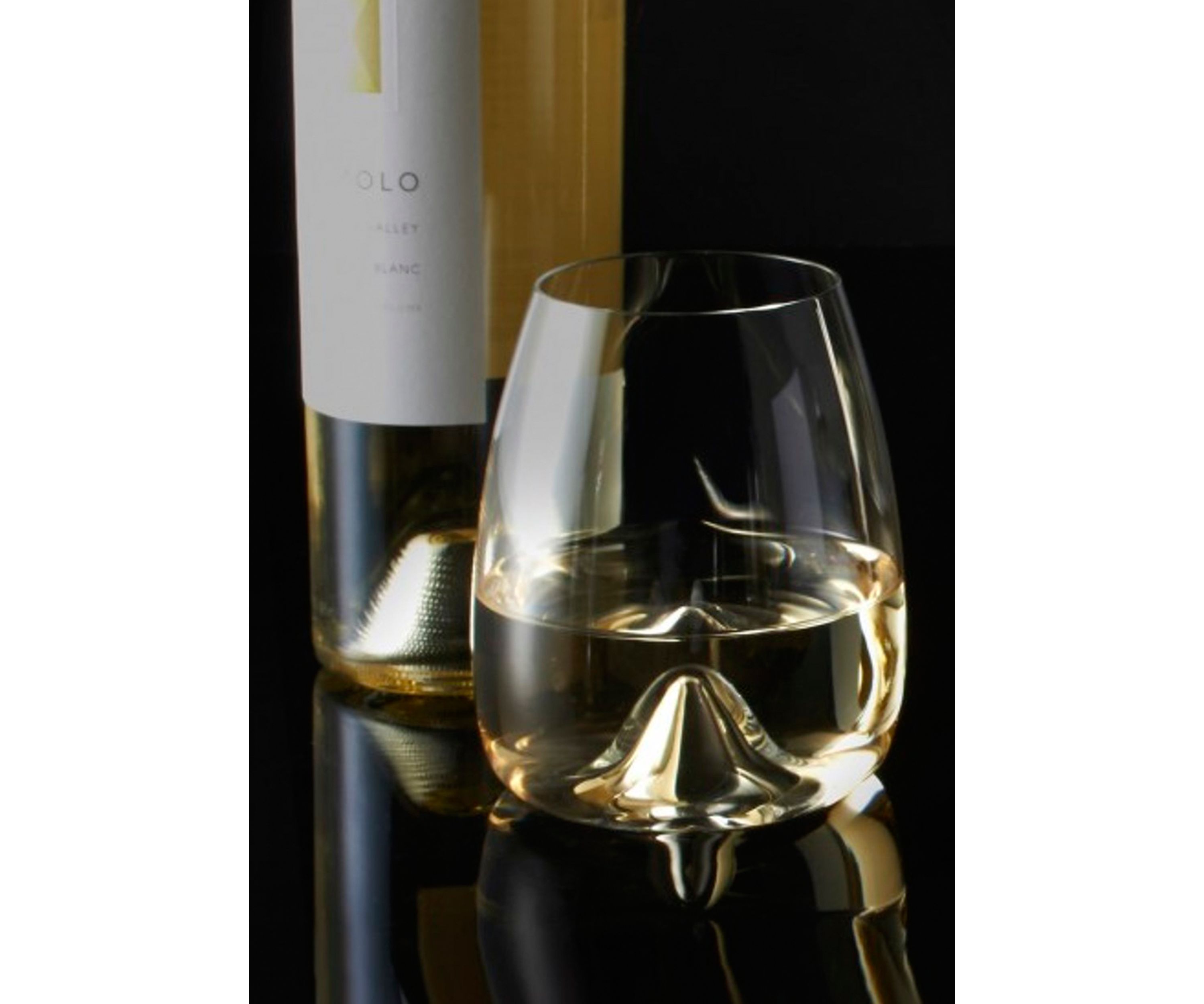 Set of 2 Elegance Collection Stemless Wine Glass