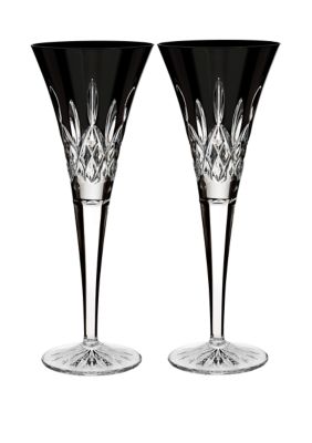 Set of 2 Lismore Black Flutes