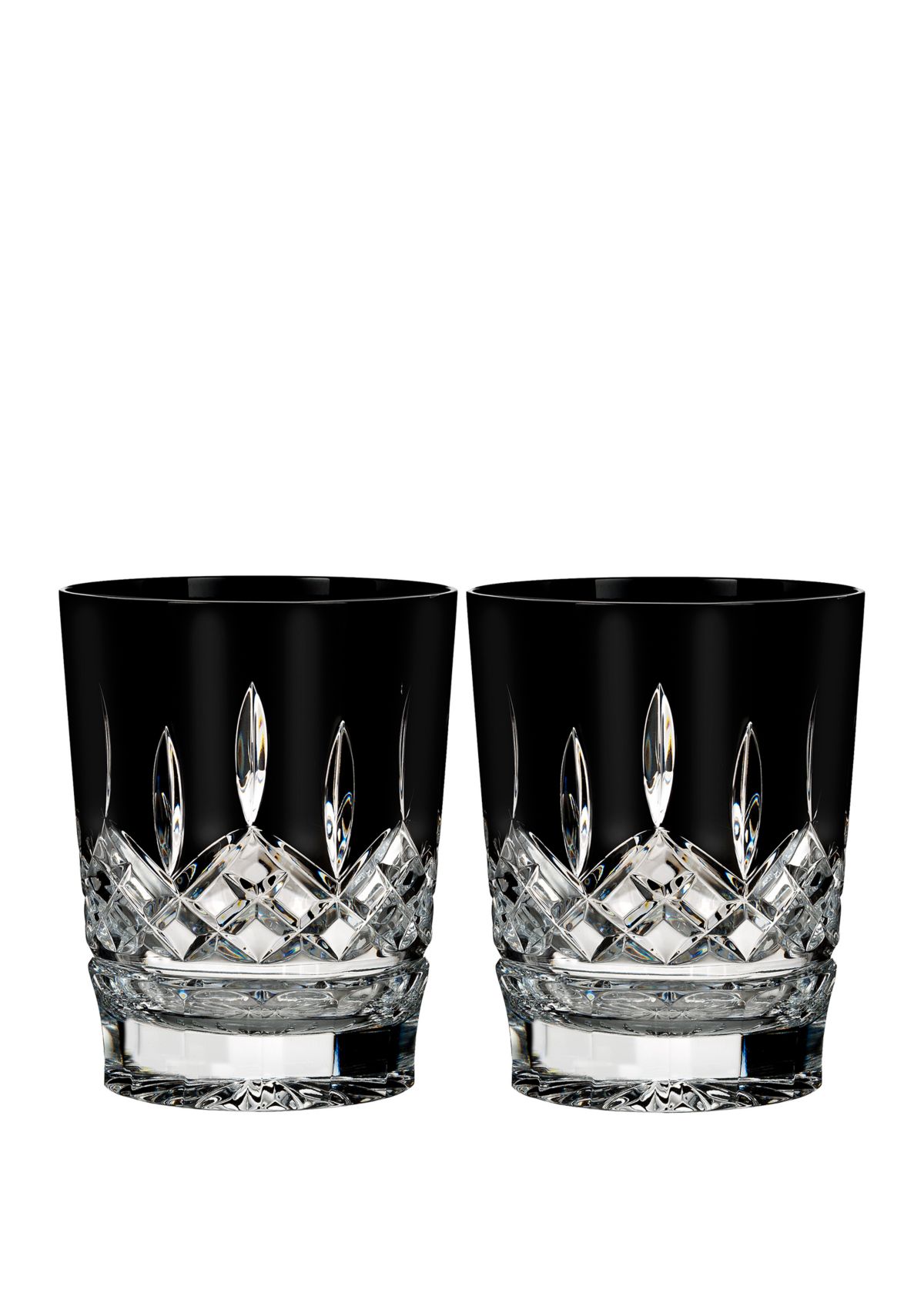 Lismore Black Double Old Fashioned- Set of 2
