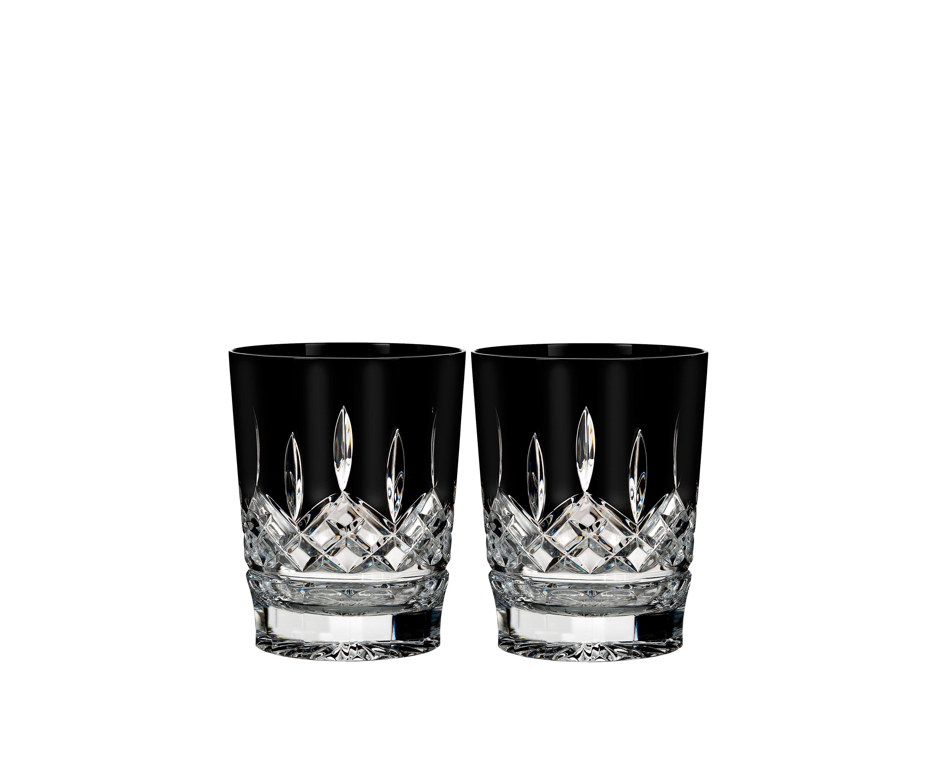 Lismore Black Double Old Fashioned- Set of 2
