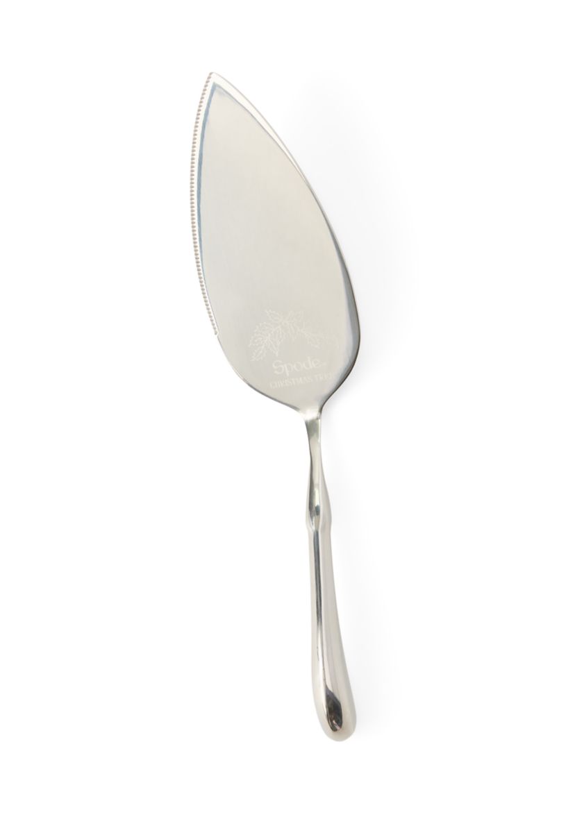 Holiday Cake Plate and Metal Server Set