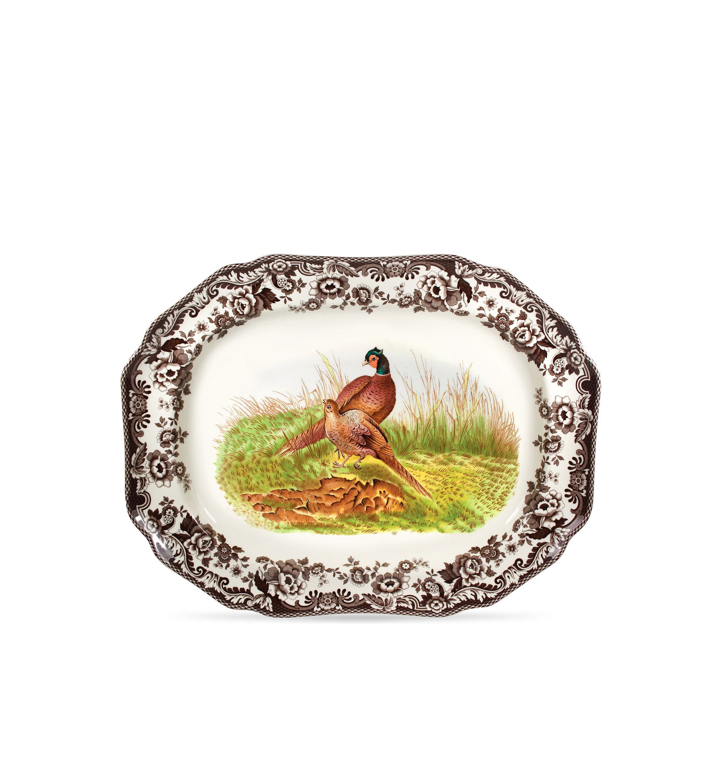 Woodland Pheasant Octogonal Platter