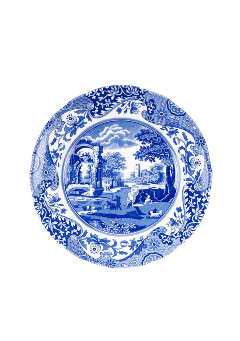 Blue Italian Salad Plate