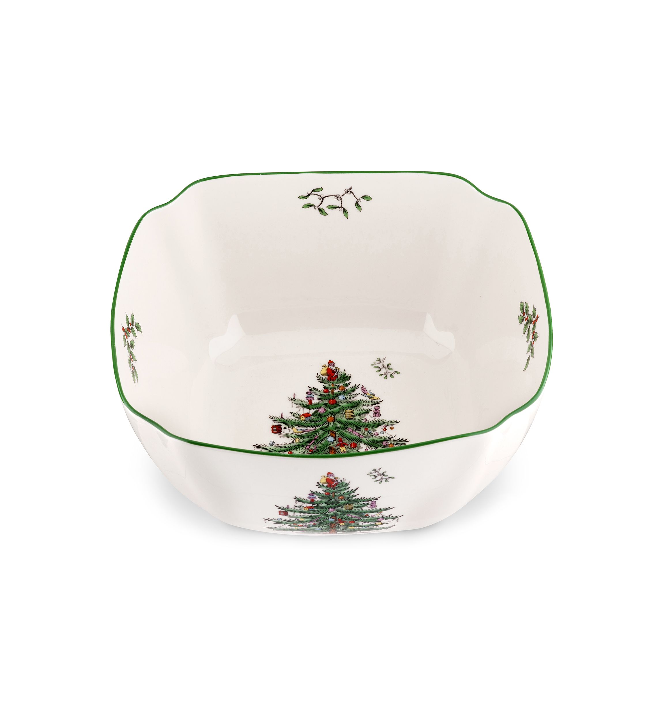 Christmas Tree Large Square Bowl