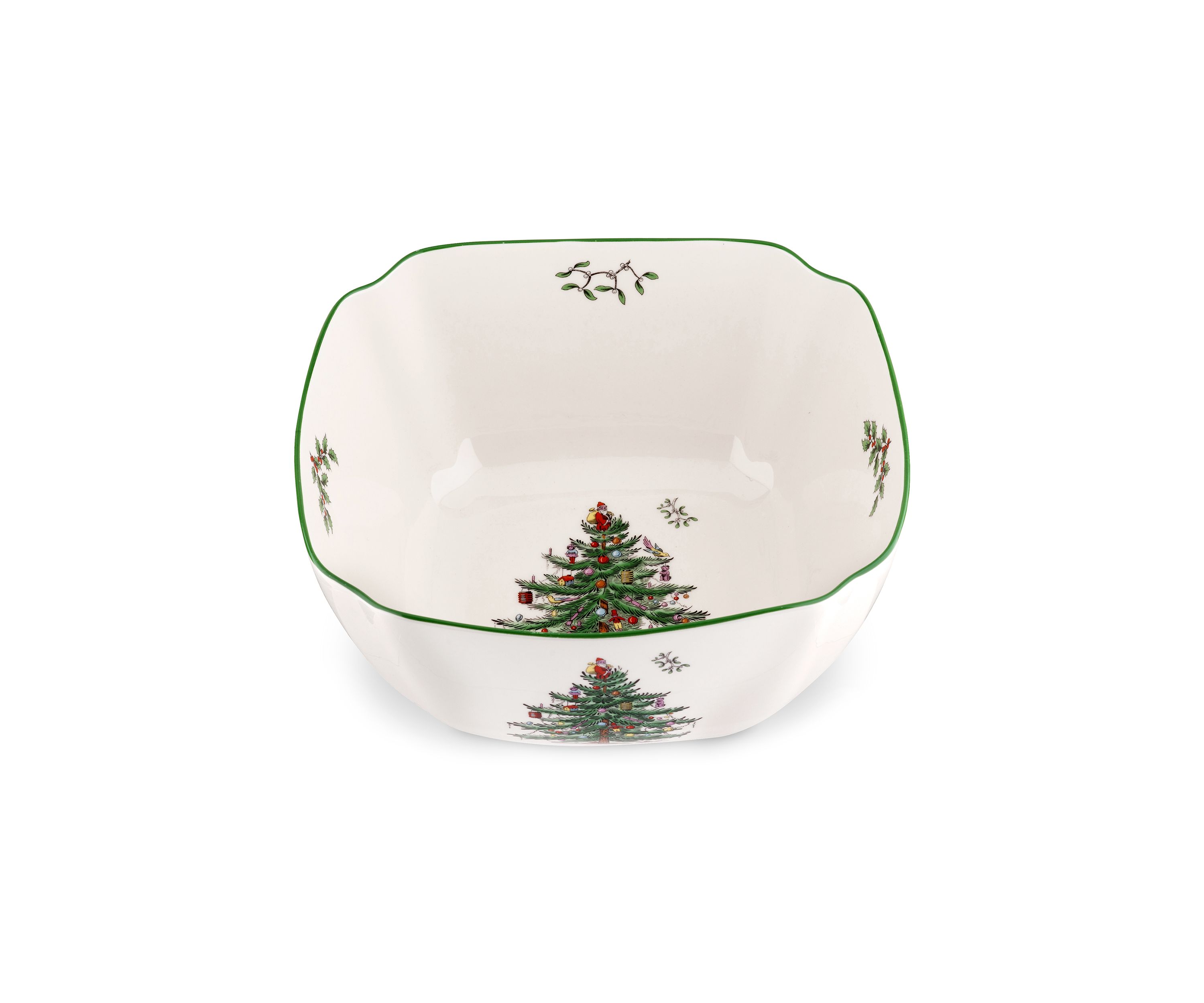 Christmas Tree Large Square Bowl