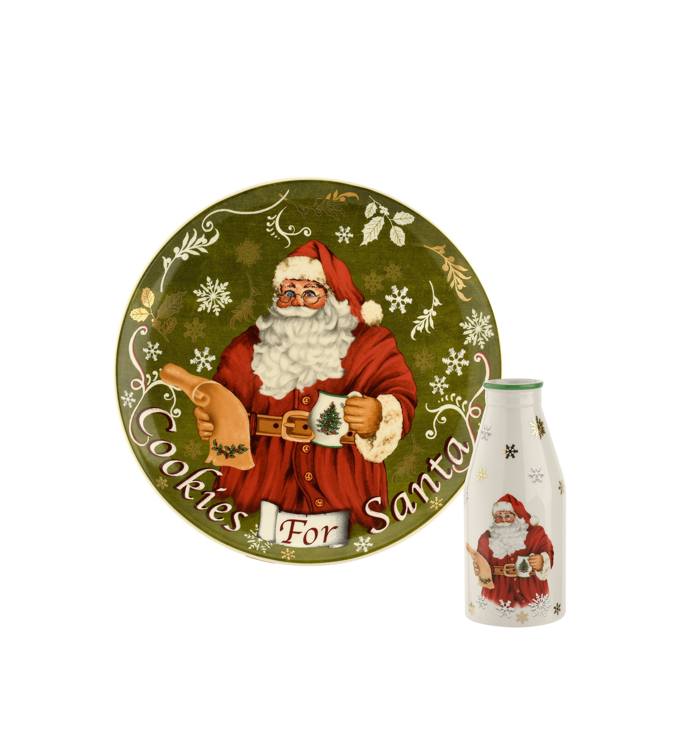 Cookies For Santa Plate & Bottle 
