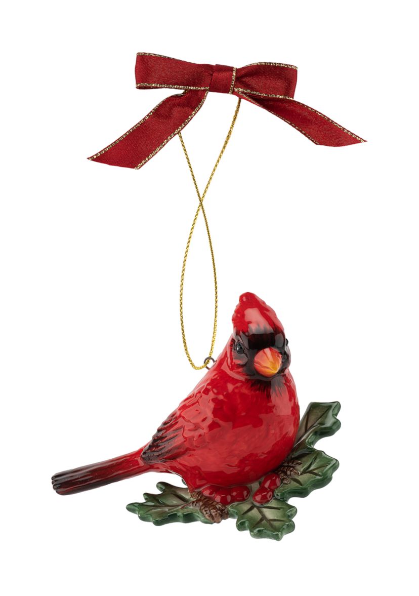 Christmas Tree Cardinal Ornament