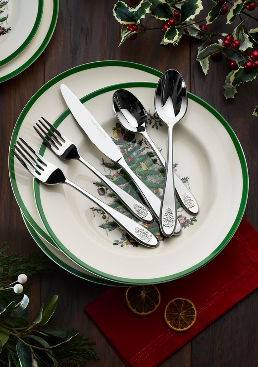 Christmas Tree 20-Piece Flatware Set 