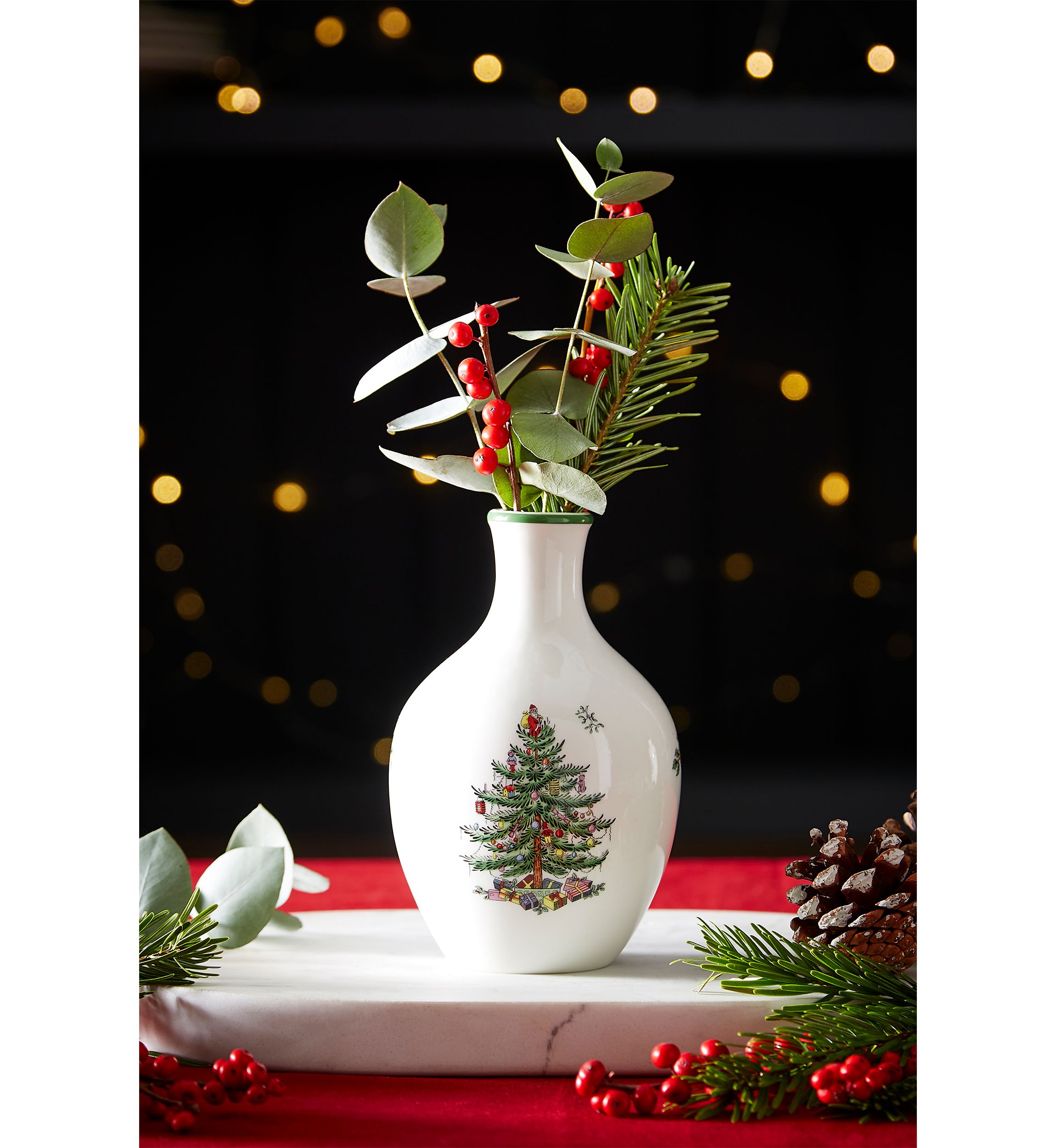 Christmas Tree 6" Posy Vase
