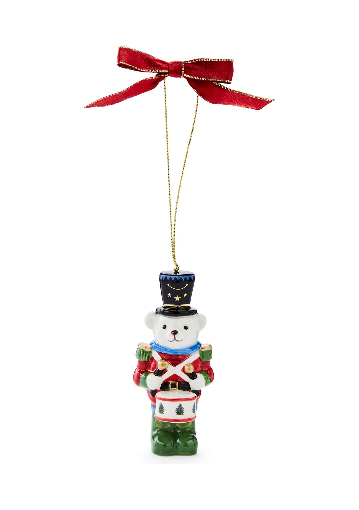 Christmas Tree Teddy Bear Nutcracker Ornament