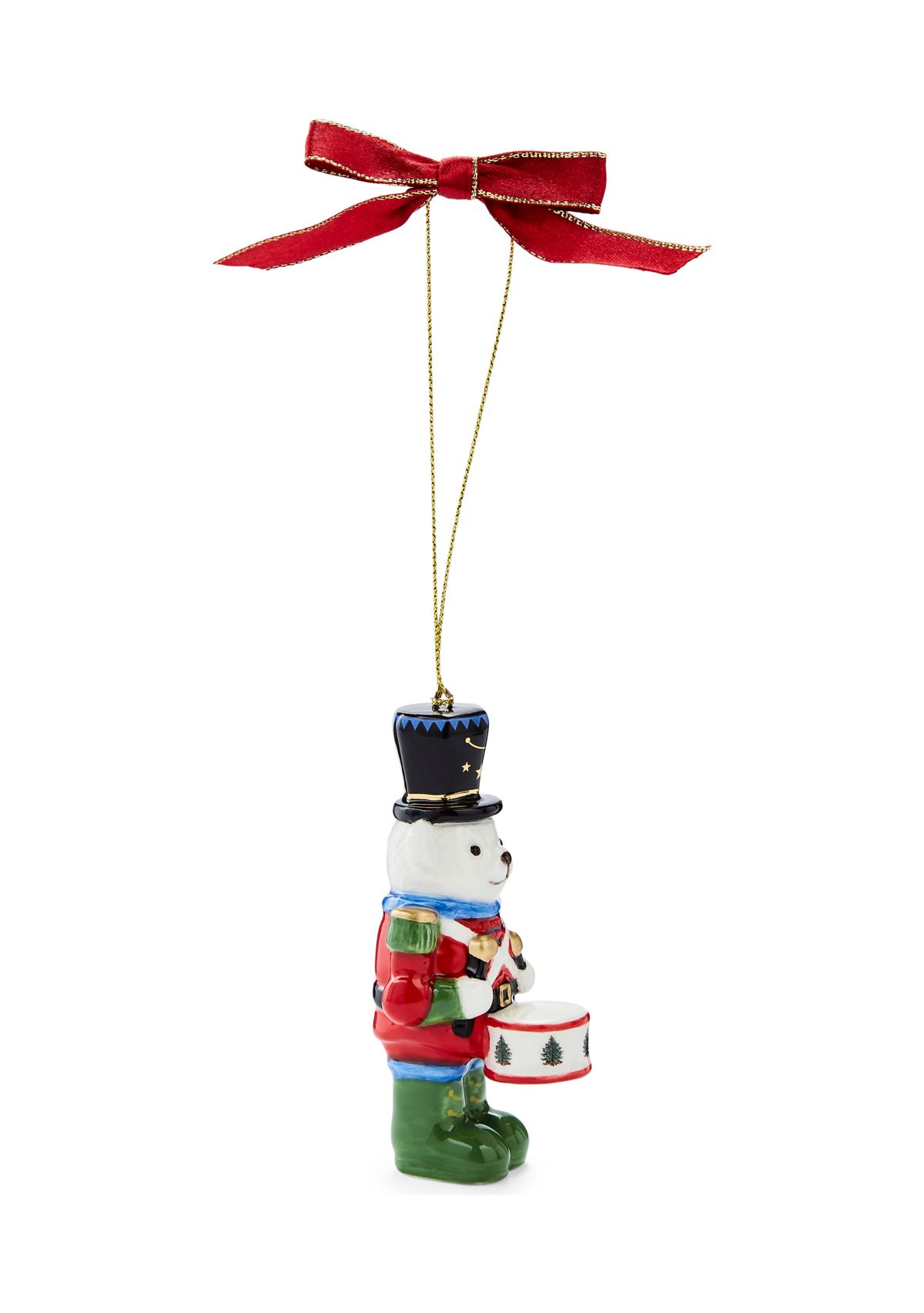 Christmas Tree Teddy Bear Nutcracker Ornament