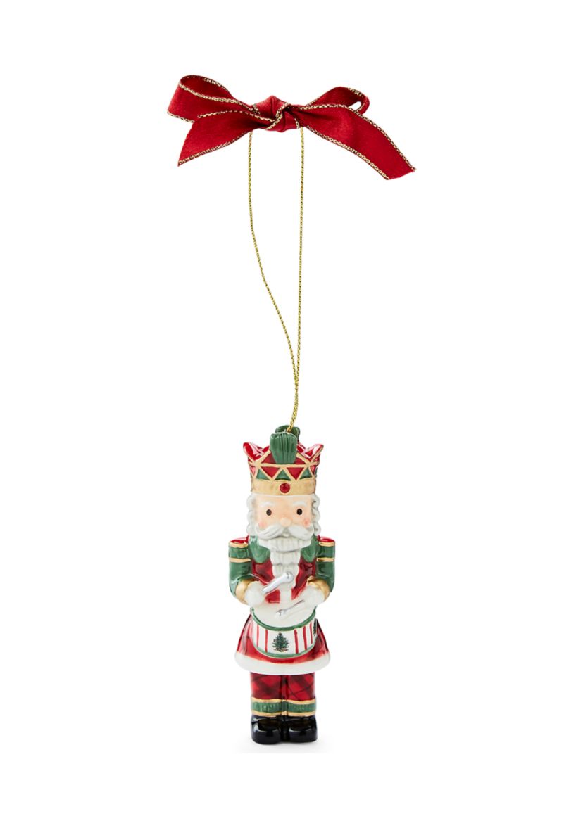 Christmas Tree Nutracker - Tartan & Green Ornament