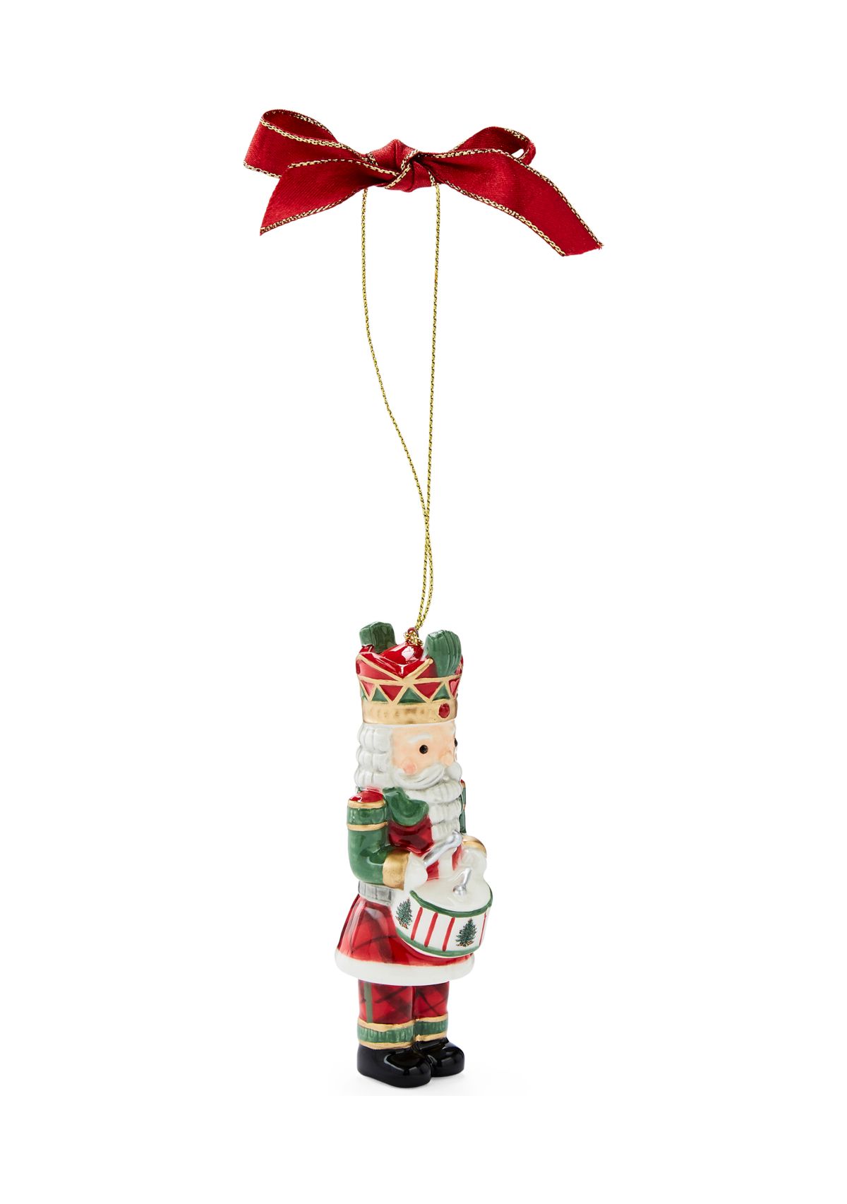 Christmas Tree Nutracker - Tartan & Green Ornament