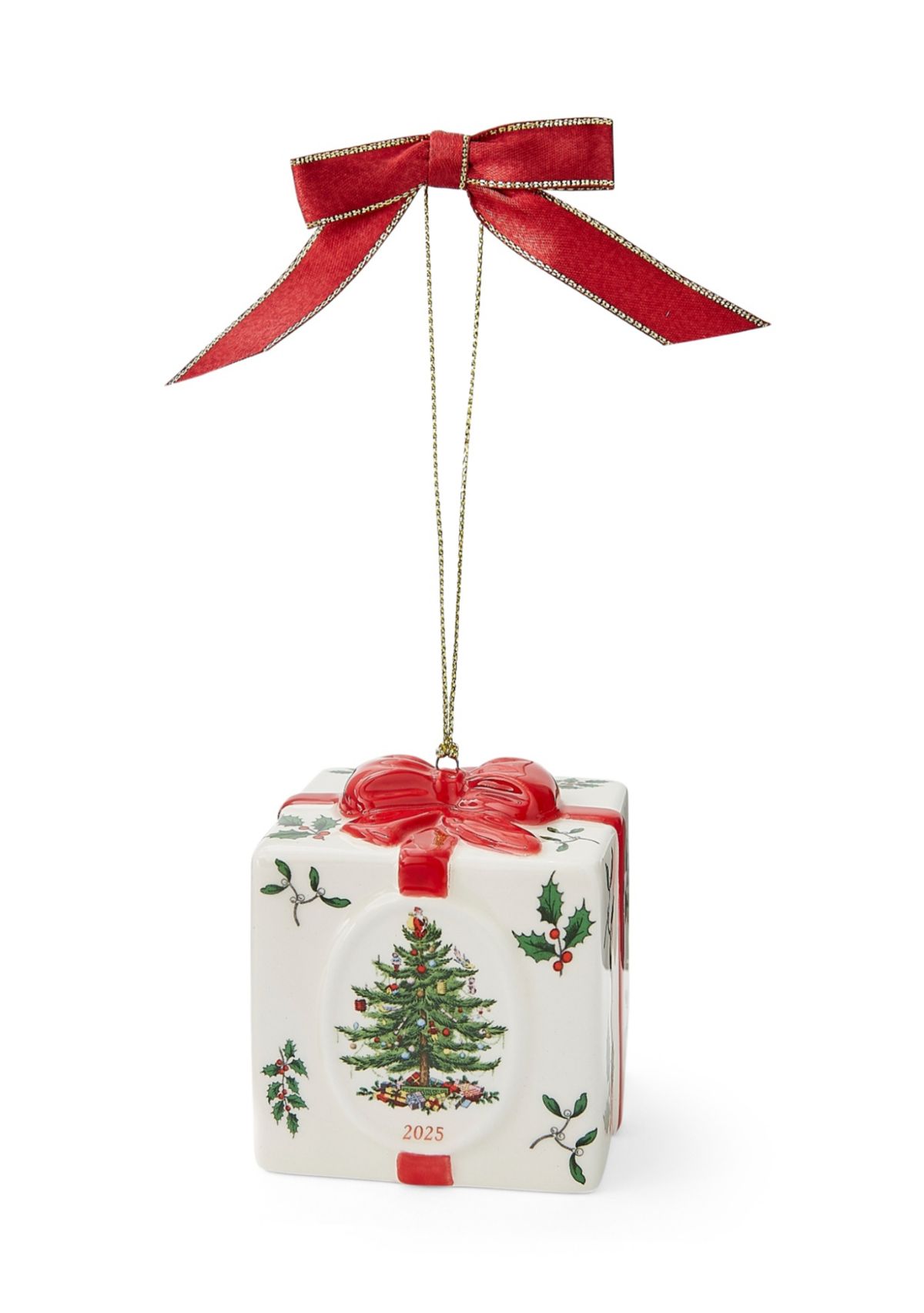 Christmas Tree Holiday Gift Box Ornament  2025