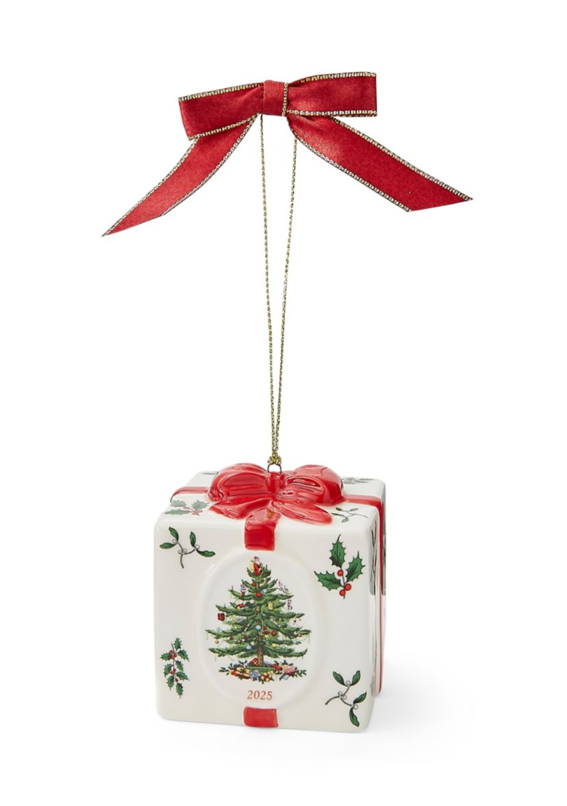 Christmas Tree Holiday Gift Box Ornament  2025