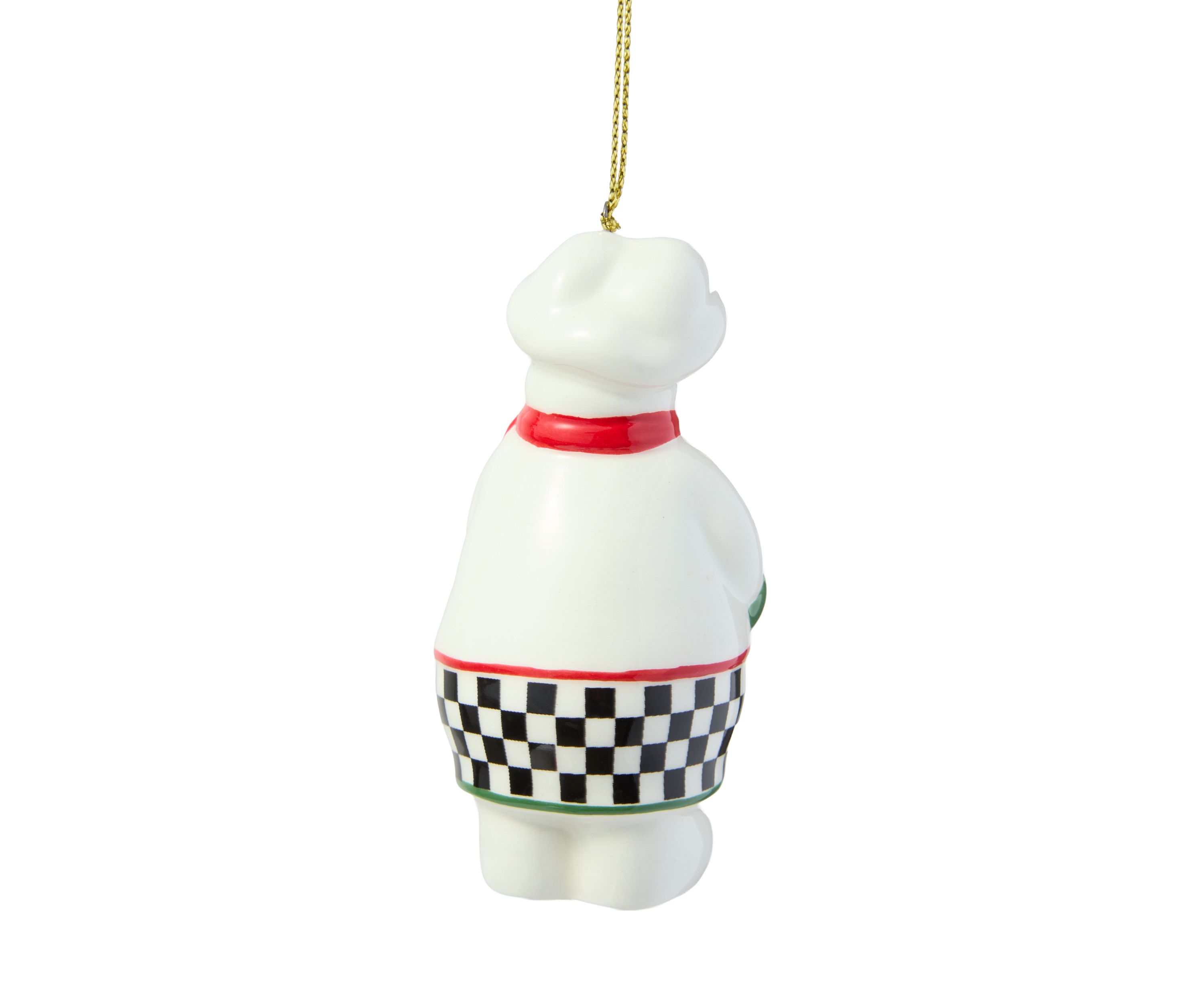 Christmas Tree Snowman Baker Ornament 